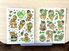 Lot of 4 Vintage St. Patrick’s Day Sticker Sheets Current AGC 1995 Hallmark