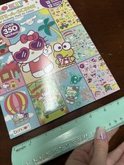 🎀 LARGE STICKER PAD Hello Kitty Activity Coloring Book Full Size Create A Scene