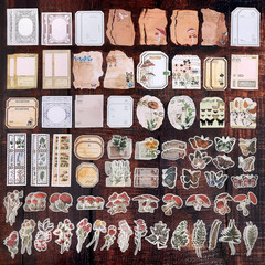 200Pcs Vintage Junk Journal Supplies,Scrapbook Supplies Scrapbooking
