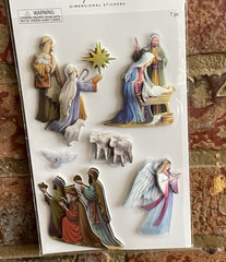 THE PAPEPR STUDIO STICK A BILITIES NATAVITY CHRISTMAS STICKERS – NEW