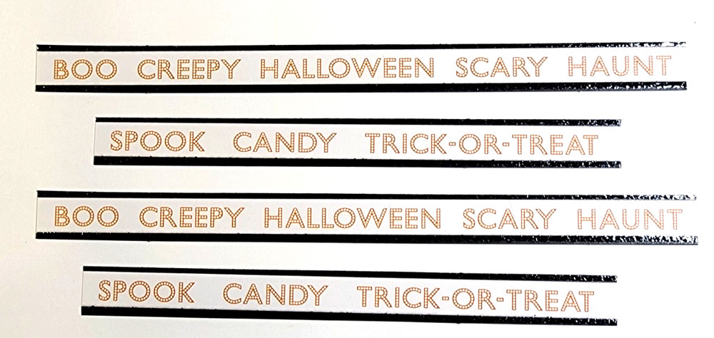 K&Company Halloween Words Cardstock Stickers 4pc RARE Scrapbooking New