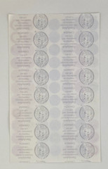 Sandylion Smiley Face Stickers 1 Sheet 1999 Kromekote Partial Bright Colors