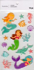 Mermaids, 3D scrapbook stickers, 4×7″ – Recollections #666776