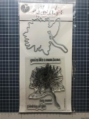 NEW Hero Arts Rubber Stamp & DIE set FLORALS MUM MOM Mother’s Day free USA ship