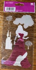 RARE Disney Aurora Sleeping Beauty Princess Castle Trees 3D Scrapbook Stickers
