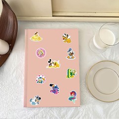 200Pcs Princess Stickers Pack – Cute Cartoon Decals for Kids, Teens & Adults – W