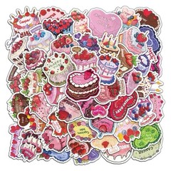 30Pcs Random Cute Yummy Food Stickers Set Snack Stickers