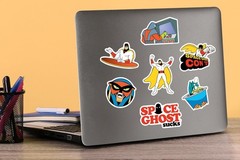SPACE GHOST VARIETY DIE CUT VINYL 50 CT STICKER PACK