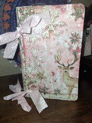 Pink Christmas Junk Journal Scrapbook Usa Seller
