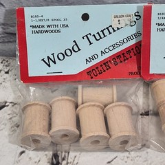 Vintage Wooden Items Spools Cows Churns for Crafting Folk Art Country Crafts Lot