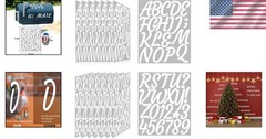 336-Piece Waterproof Letter Stickers Set 3 Inch