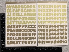 Lot of 6 Sheets Alphabet Letter Number Rainbow Cool Colorful Stickers