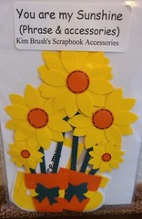 4 Sets Die-Cuts Craft Embellishments Scrapbook, Cards My Sunshine, Flowers #63
