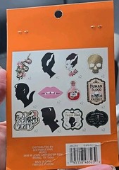 Halloween Diecut Stickers 24pc Vampire Skull Snake Potion Venom Frankenstein