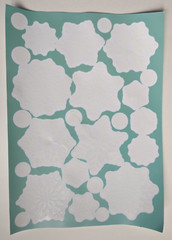 Snowflake Stickers Winter Christmas 215+ Pieces 8 Sheets White New
