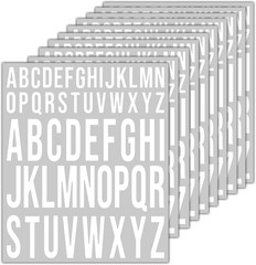 10 Sheet Self Adhesive Letter Stickers, Vinyl Stick on Letters Capital Alphabet