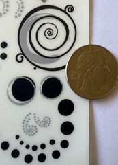 LESLIE’S DOT Rub-On Transfers (4.5”x7”)Moments•Cherish •Swirls•Laugh•Card Making