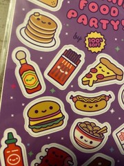 BRAND NEW Kawaii Food Party! Sticker Sheet (2018)