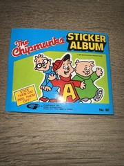 The Chipmunks Puffy Stickers Book, Vintage 1980’s, Dated 1984 Missing Stickers