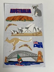 1 Mrs Grossmans Australia Stickers Down Under Aussie Kangaroo Sydney Opera