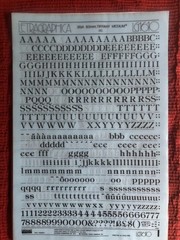 5 Letraset INSTANT LETTERING Transfer Letters 36pt Tiffany Medium NICE 2