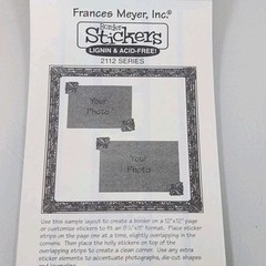 Vintage Frances Meyer Stained Glass Holly Border Sticker Roll Lot of 23 Sheets