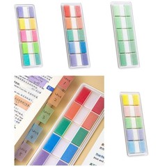 120Sheets Clear Adhesive Label Sticker 38x25mm Adhesive Note Book Page Marker
