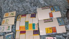 Vintage Stickers Thank You, Love, Thinking Of You, Writing Letters Lot Partial