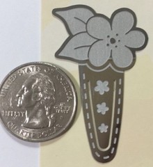 SILVER SPRING FLORAL CLIP(2pc)American Traditional•Journaling Memories•Scrapbook