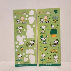 PEANUTS Spring & ST PATRICKS DAY Mixed Stickers Sheets Lot, Holiday Snoopy