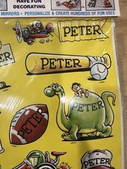 Vtg 1983 PETER Celebrity Stickers Sealed Mark I Name Stickers