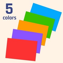 Assorted Color Label Stickers 250 Pieces 3×2 Inches for Moving and Labeling