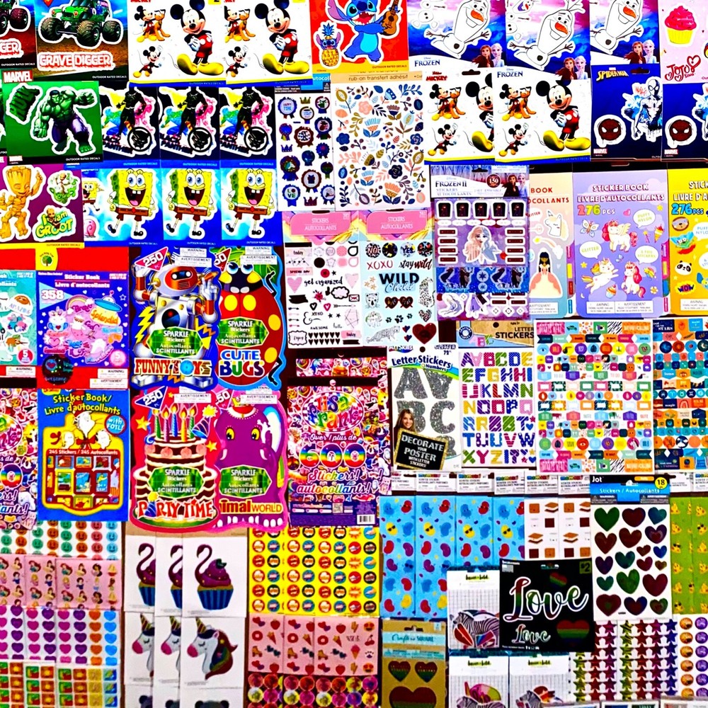 1079+ HUGE Lot of Scrapbooking Stickers Great Variety! Lots Of Themes