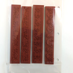 JustRite Rubber Cling Stamp Sets LACE BORDERS ONE and TWO Spellbinders Lot of 2