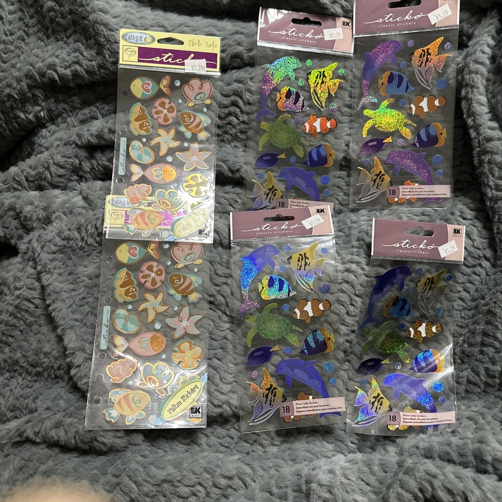 Sticko Classic Stickers Set Of 6 Sea Creatures