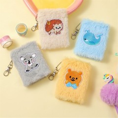 Plush Mini Notebook Soft Cover Pocket Notepad Friendly Paper For Students Secret