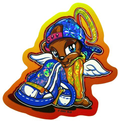Cute Angel Animal Prism Vintage Vending Sticker #5 of 15