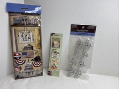 Lot of 27 Assorted Random Packages of New Scrapbooking Stickers Jolees Sticko