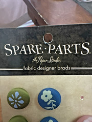 The Paper Studio Spare Parts – Fabric designer Brads 10 count 7/16 «