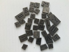 Vintage Making Memories ALPHABET CHARMS 153 pieces Crafts Scrapbook Journal