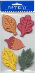 Vintage Paper Bliss Autumn LEAVES Fall Theme 3-D stickers 95665 Fast FREE Ship!