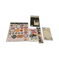 Sticker Scrapbook Lot Mixed Brands Embellishments Tags Travel Crafting Art Craft