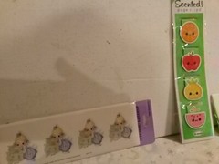 Precious Moments seals stickers Scented page clips bookmarks vintage NOS sealed