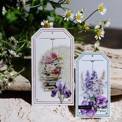 39 pcs Spring Garden Translucent Vellum Matte Surface Paper Sticker Scrapbook