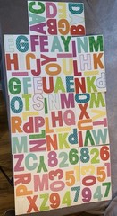 Me and My Big Ideas MAMBI Sticks 3.25in Alphabet Numbers Stickers USED 90 left