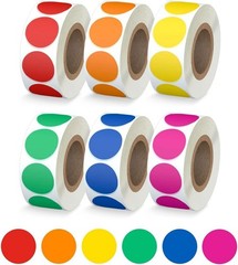 High-Quality 3000 PCS 3/4” Color Coding Stickers – Perfect for Organization