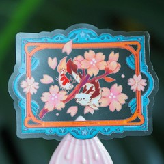 Friendship Blooms Sticker – Sea Dragon & Shrimp – Vinyl Waterproof Transparent