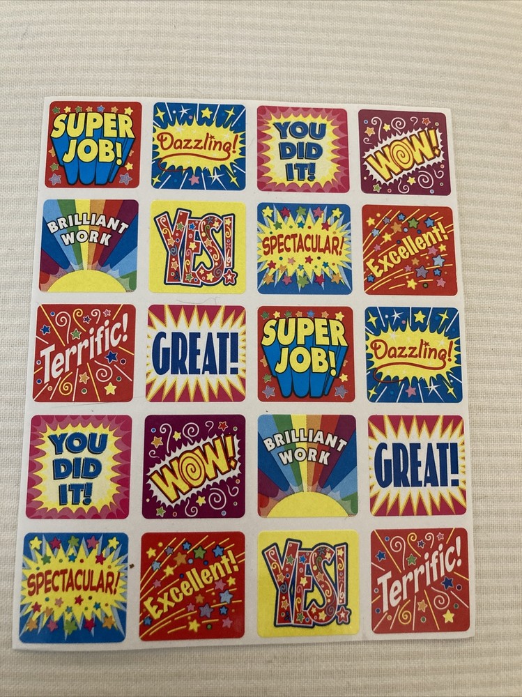 carson dellosa positive reinforcement sticker sheet