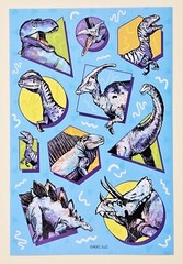 Dinosaurs / Stickers sheet.
