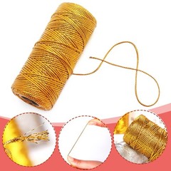 Anvin Metallic Bakers Twine – 328 Yards, Pack of 3 (Gold, Silver, Rose Gold) …